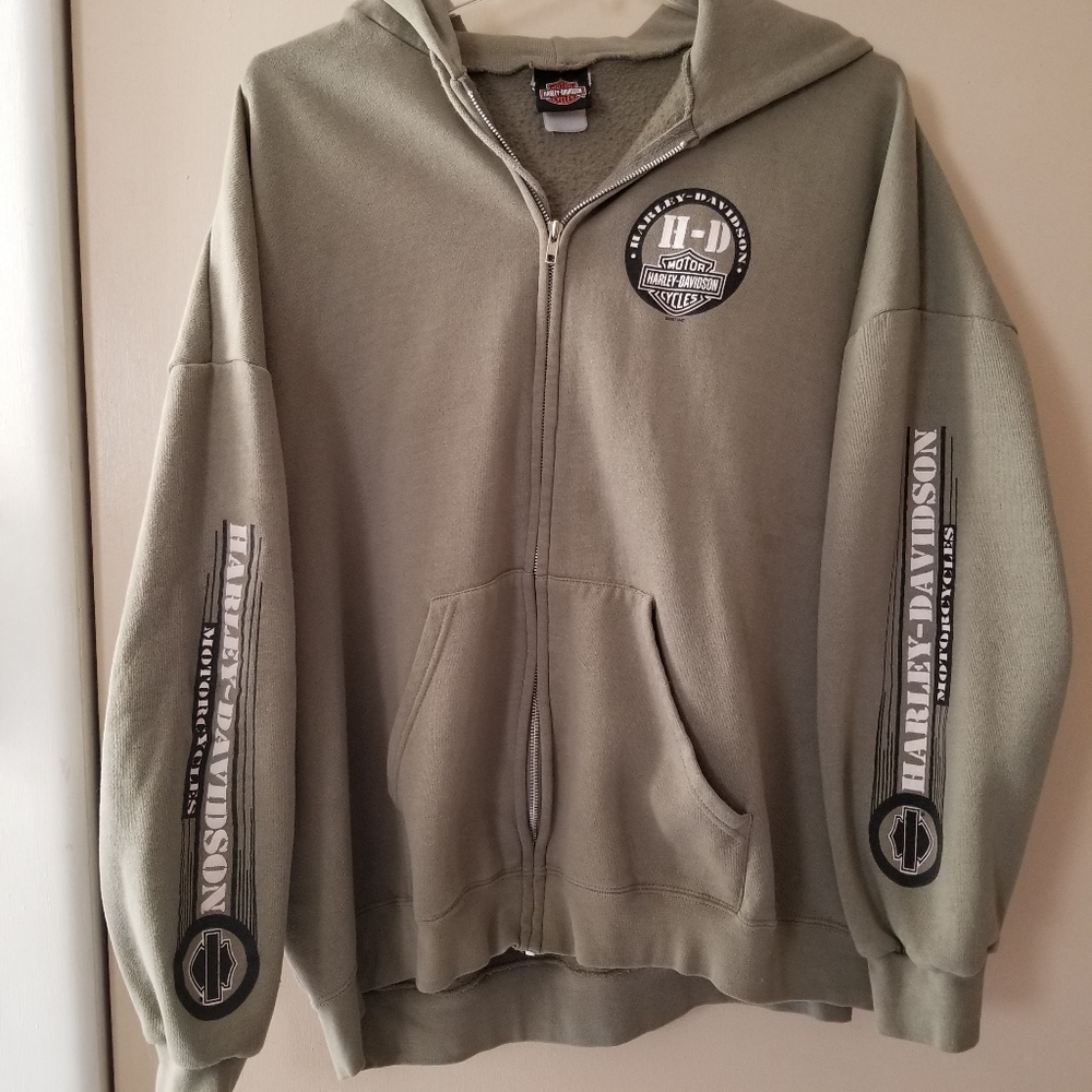 Harley Davidson zipper hoodie